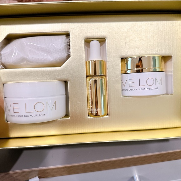 Eve Lom Radiant Renewal Ritual Set Cleanser Serum Moisture Cream/NEW